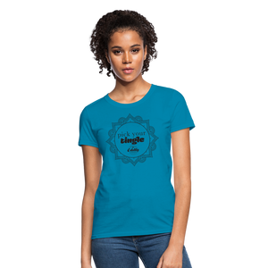 Open image in slideshow, Women&#39;s Pick your Tingle T-Shirt - turquoise
